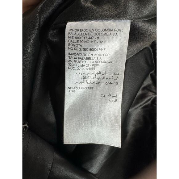 1.2.3 UN DEUX TROIS Women’s Black Sheepskin Drawstring Skirt size 38 US Medium - Picture 6 of 9